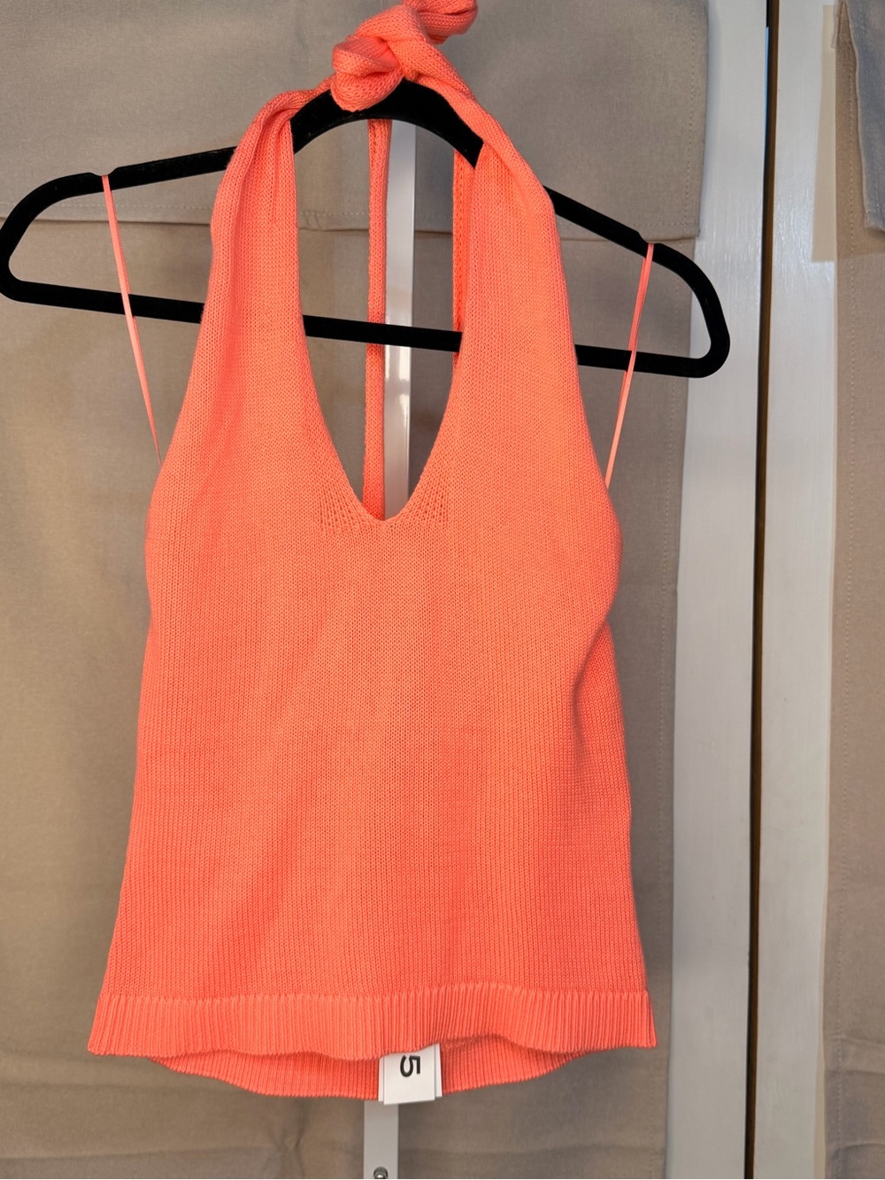 NWT. Revolve 525 Coral Sweater Halter Top. $110 Retail